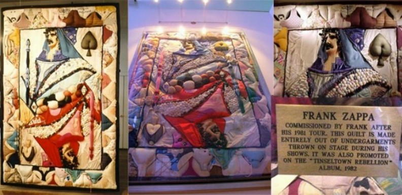  Frank Zappa’s commissioned quilt made out of unwashed women’s underpants